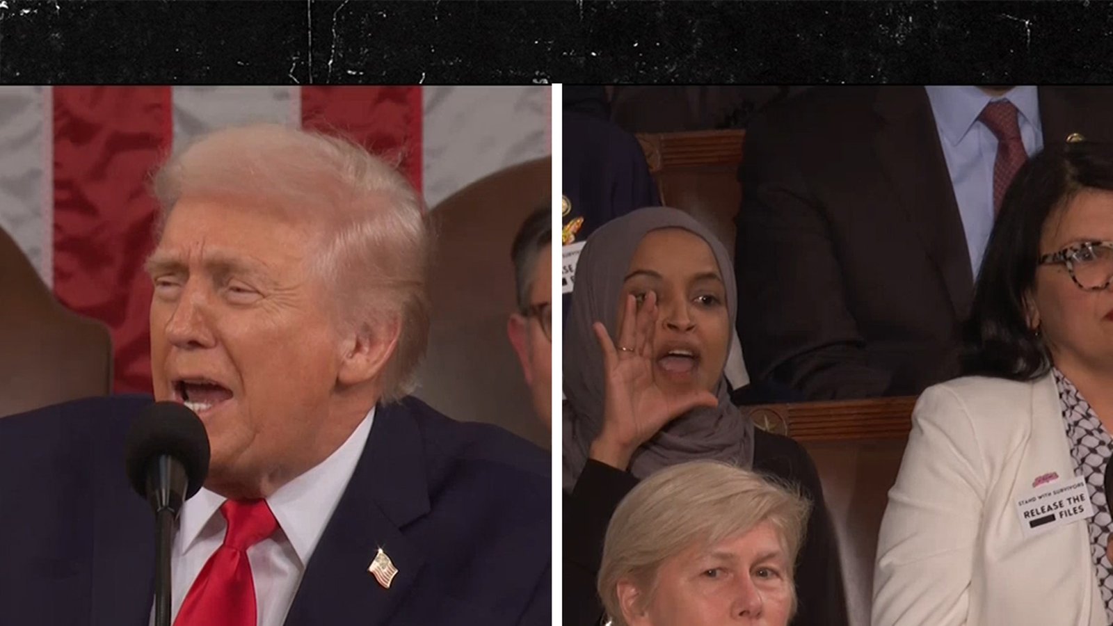 डोनाल्ड ट्रम्प स्टेट ऑफ द युनियनच्या काळात डेमोक्रॅट्सना ‘वेडा’ म्हणतात