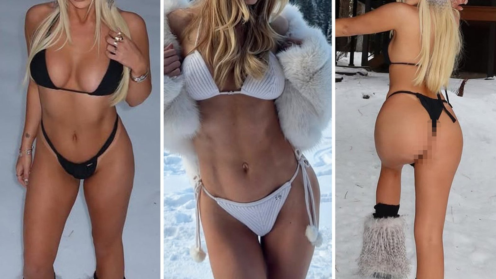 थंड बर्फात हॉट बेब्सचा अंदाज घ्या!