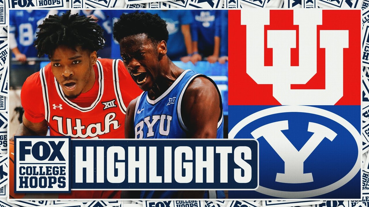 Utah Utes वि. क्रमांक 13 BYU Cougars ठळक मुद्दे FOX College Hoops