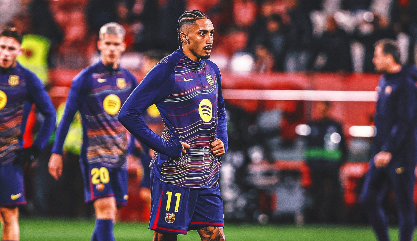 गुडघ्याच्या दुखापतीमुळे रॅशफोर्ड मैदानावर नसल्याने रफिन्हा बार्सिलोनामध्ये परतत आहे.