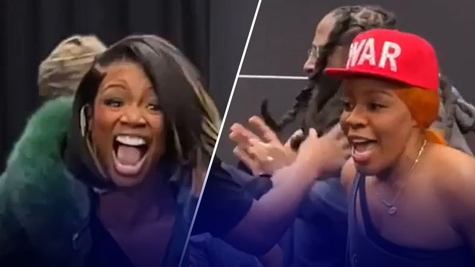 गरम झालेल्या फेस-ऑफ दरम्यान शिल्ड क्रू-डिस्कर्नला ढकलतात