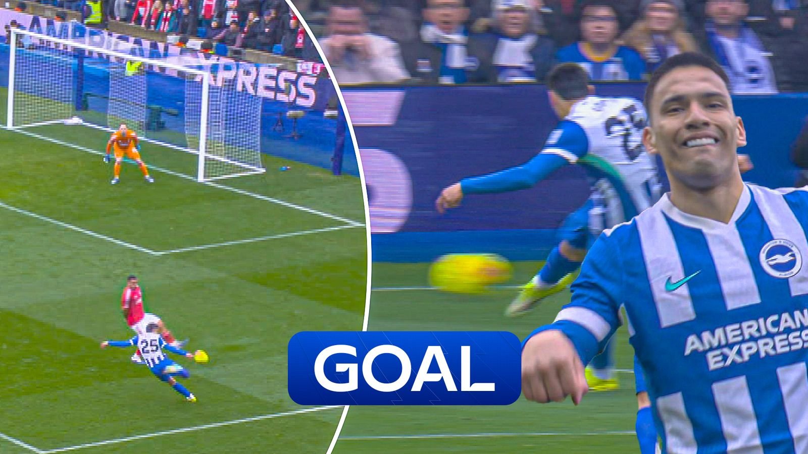 उत्तम ध्येय! ब्राइटनसमोर गोमेझची व्हॉली फायर!