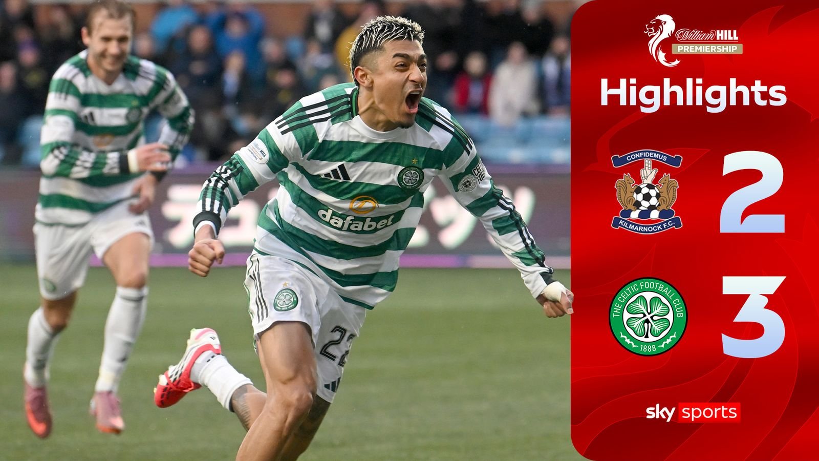 हातपाय! सेल्टिक वादळ उशीरा परत, Kilmarnock येथे उशीरा विजय