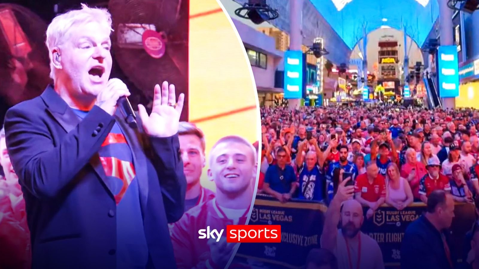 लास वेगासमधील अविश्वसनीय दृश्ये कारण चाहते सुपर लीगचे मोठे सामने तयार करतात!