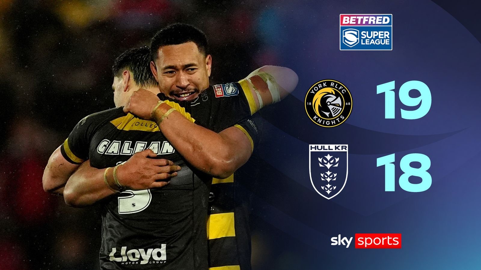 यॉर्क नाइट्सने सुपर लीगमध्ये ओपनिंग नाईट विजयासह हल केआरला चकित केले